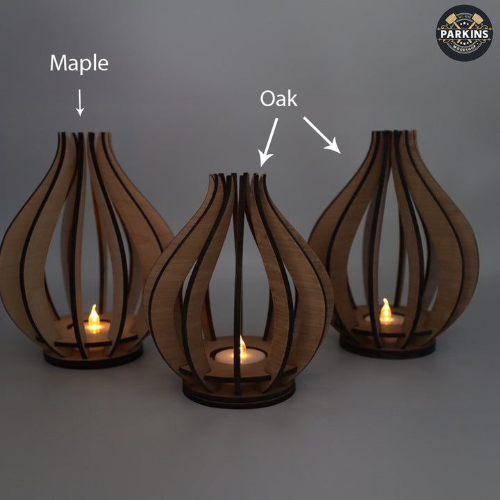 Wooden Electric Tea Light Holder